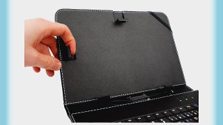Deutsche QWERTZ-Tastatur mit schwarzer Tablet-H?lle f?r das 10.1 Archos Copper 101 Tablet