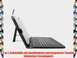 Deutsche Tablet-Tastatur Premium-Schutzh?lle und KFZ-Ladeger?t f?r Trekstor surfTab ventos