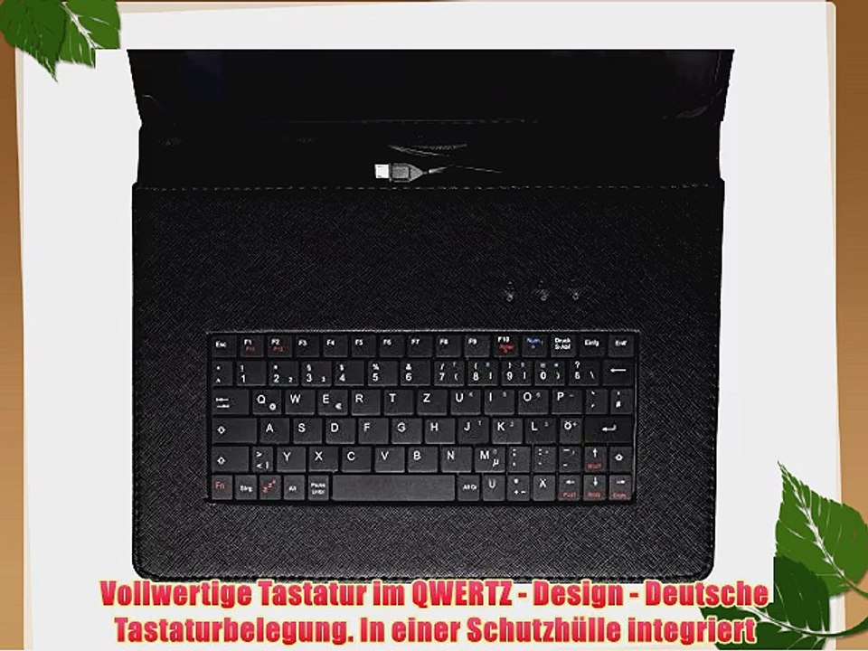 10 Zoll XIDO Tastatur f?r Tablet Pc Deutsche QWERTZ Tastaturbelegung (Case Ledertasche Tasche