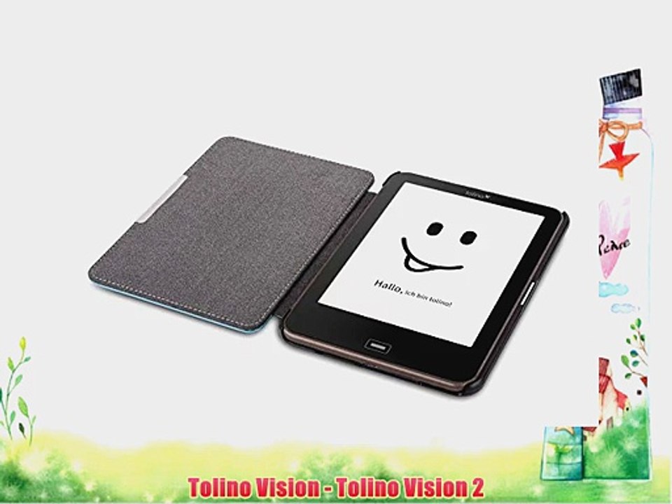 Supremery Tolino Vision - Tolino Vision 2 H?lle Smart Cover Tasche Book Case Etui Zubeh?r f?r