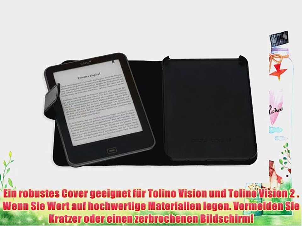 Die original GeckoCovers Echtlederh?lle f?r Tolino Vision 2 und Tolino Vision H?lle E-Reader