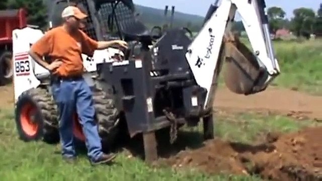 Bobcat 607 Skid Steer Backhoe Attachment For Loader Track For Sale Mark Supply Co Saxton Pa