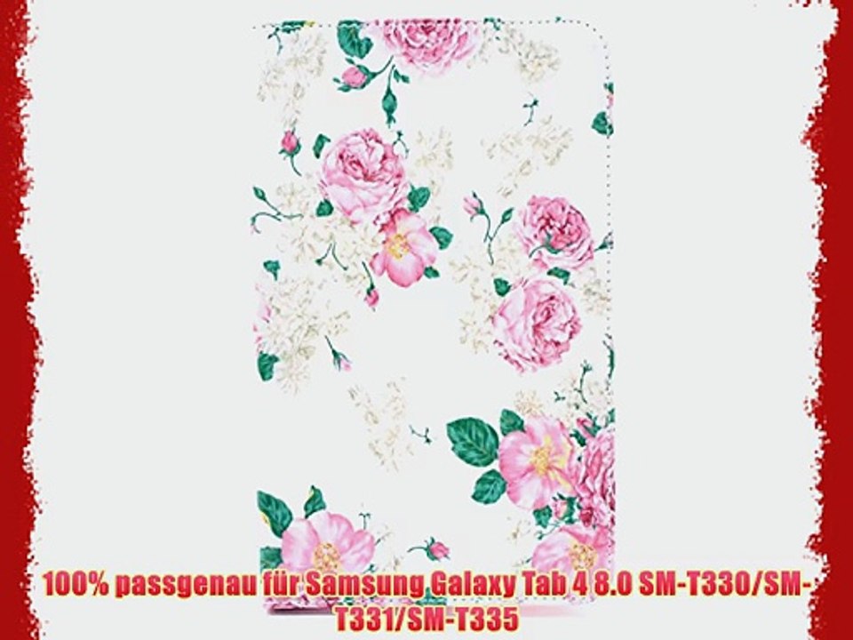 Vandot 3 in1 Zubeh?r Set F?r Samsung Galaxy Tab 4 8.0 SM-T330/SM-T331/SM-T335 PU Leder Cover