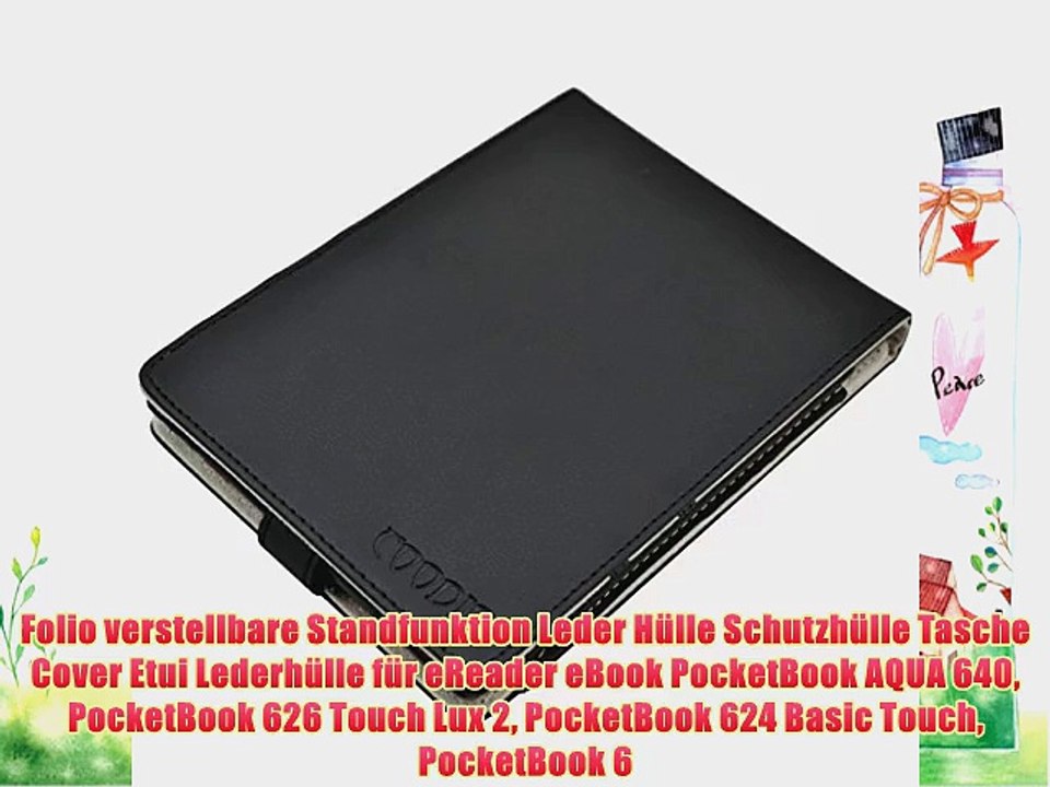 Folio verstellbare Standfunktion Leder H?lle Schutzh?lle Tasche Cover Etui Lederh?lle f?r eReader