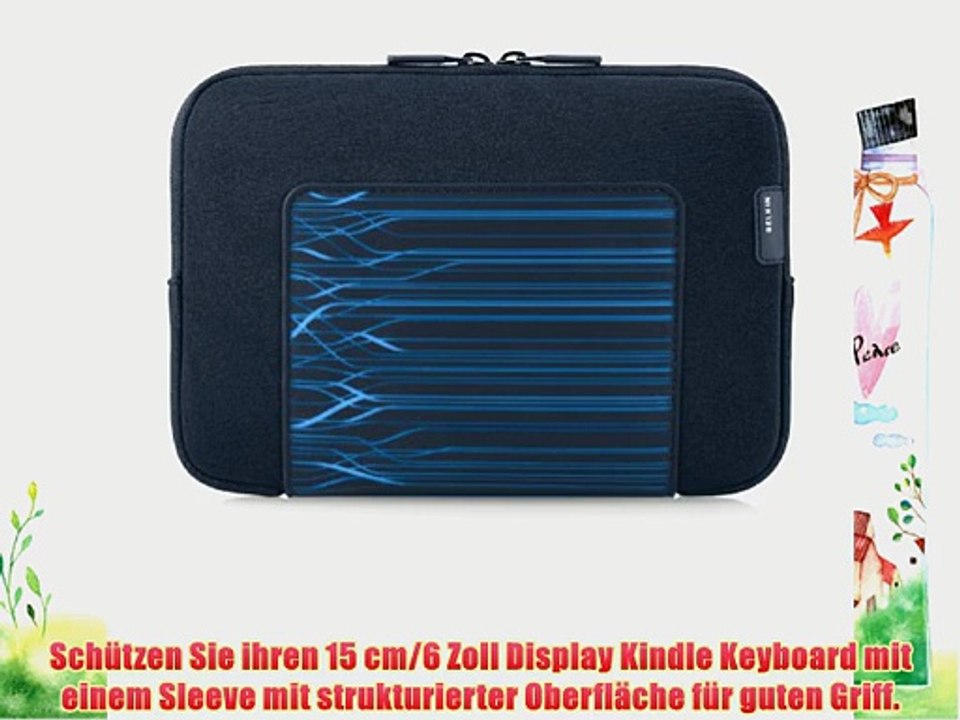 Belkin Grip Neopren Sleeve (geeignet f?r Kindle Keyboard) blau