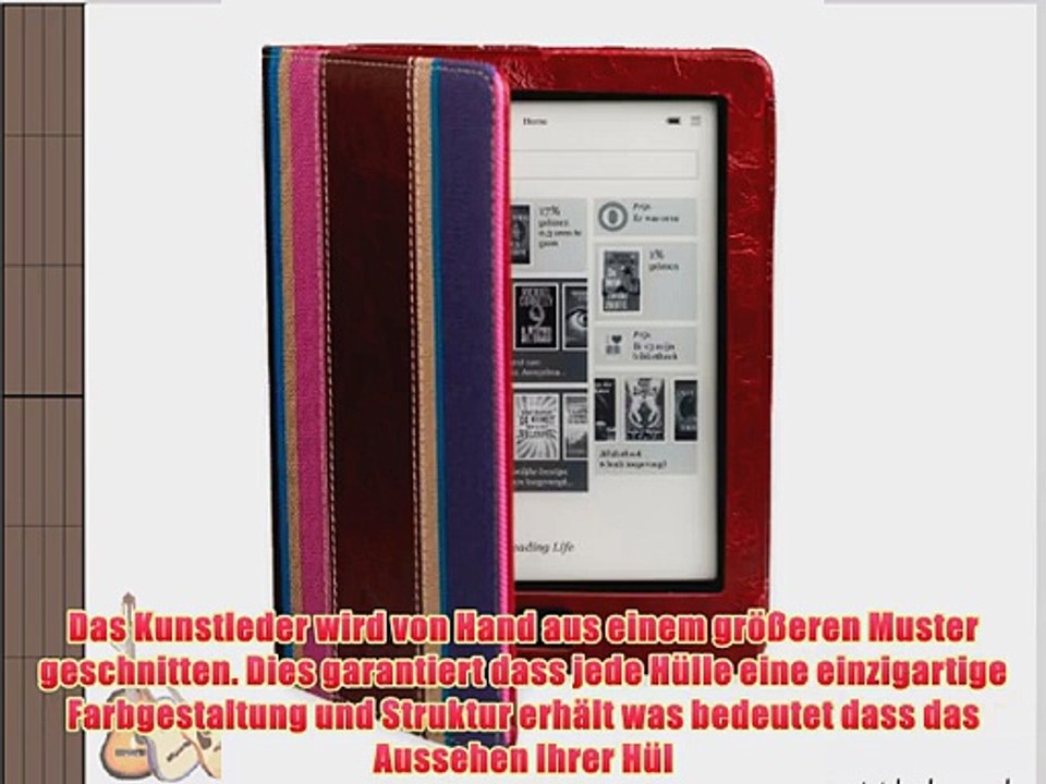 Die original GeckoCovers Luxus Kobo Aura HD H?lle Case Tasche Cover mit auto 'wake-up/sleep'