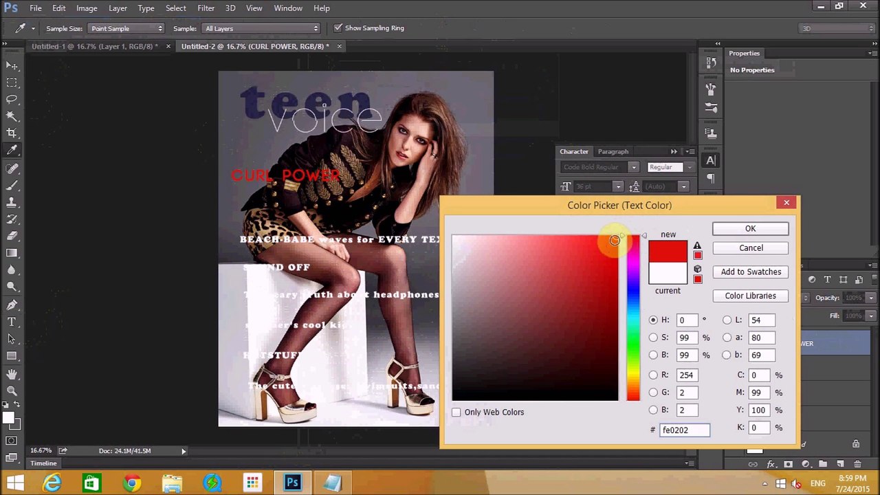 How to create magazine in photoshop cc - tutorial