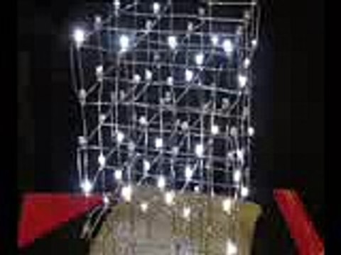 3D LED Charlieplex Cube from Chrismas Tree Lights