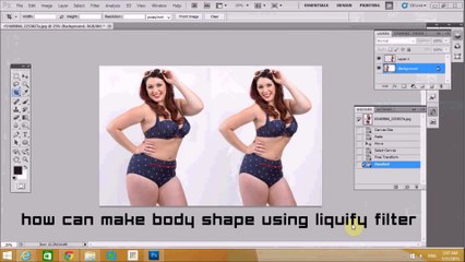 How to make  body shape using photoshop