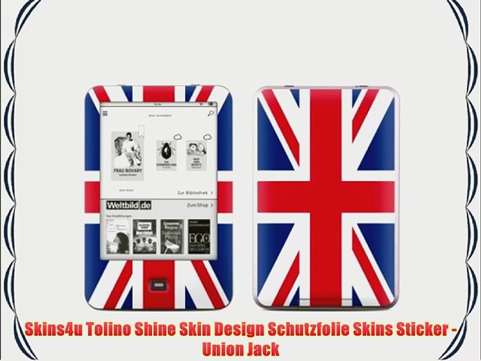 Skins4u Tolino Shine Skin Design Schutzfolie Skins Sticker - Union Jack