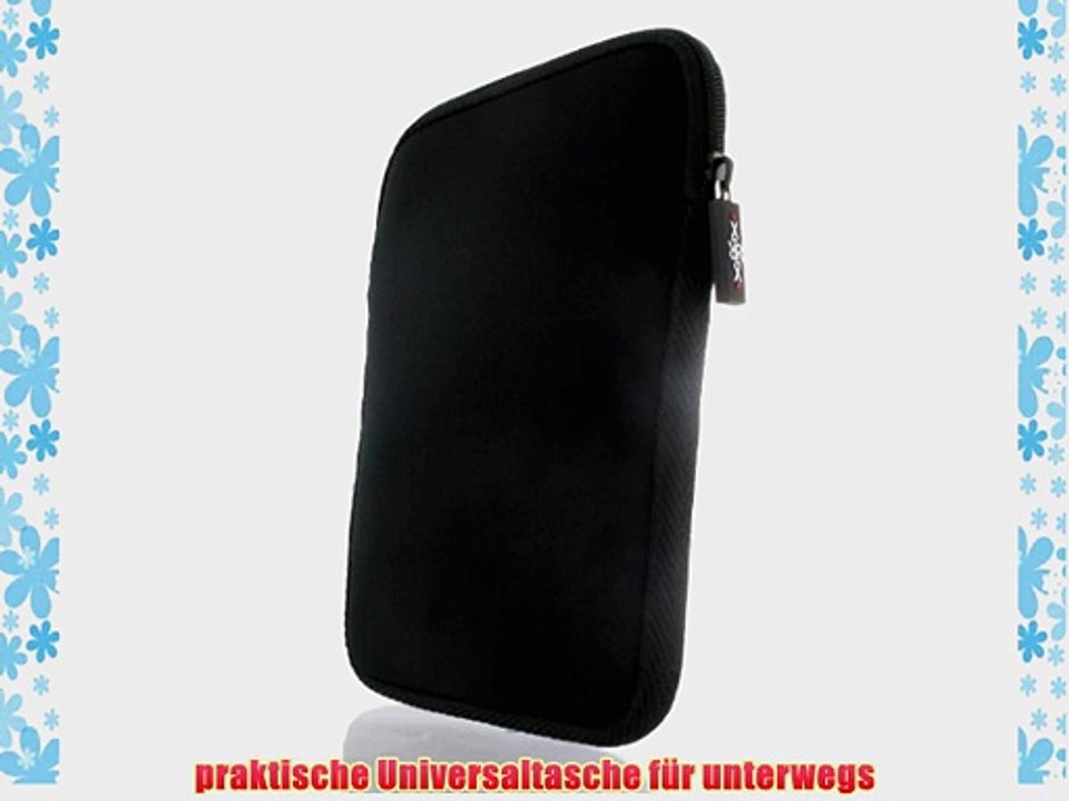 sumo:mobile Premium Tasche - SLIM - in schwarz mit Rei?verschluss f?r Ger?te bis 7 (1778cm)