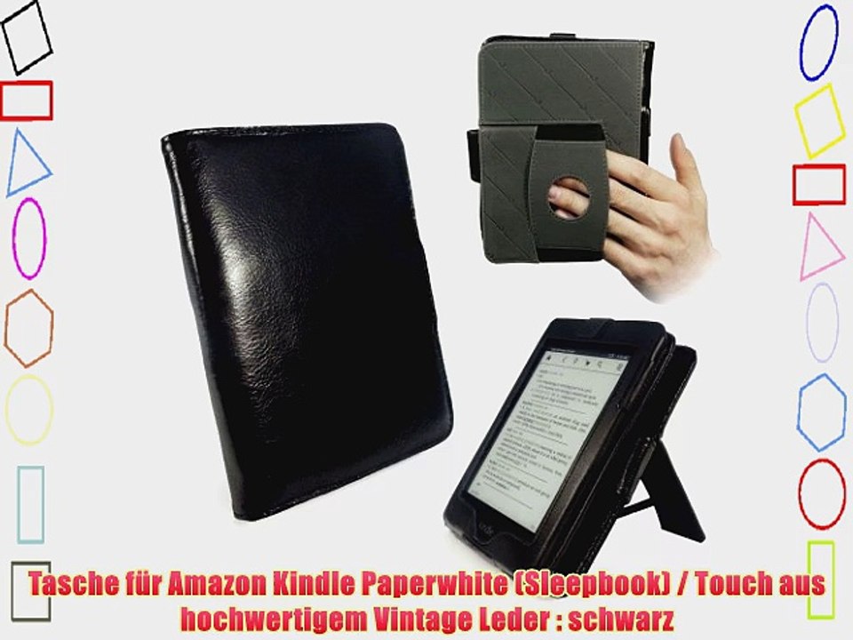 Tuff-Luv Embrace Plus Vintage Ledertasche f?r Amazon Kindle Touch / Paperwhite mit (Sleep-Funktion)