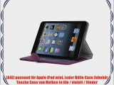 [A4E] passend f?r Apple iPad mini Leder H?lle Case Zubeh?r Tasche Case von Melkco in lila /
