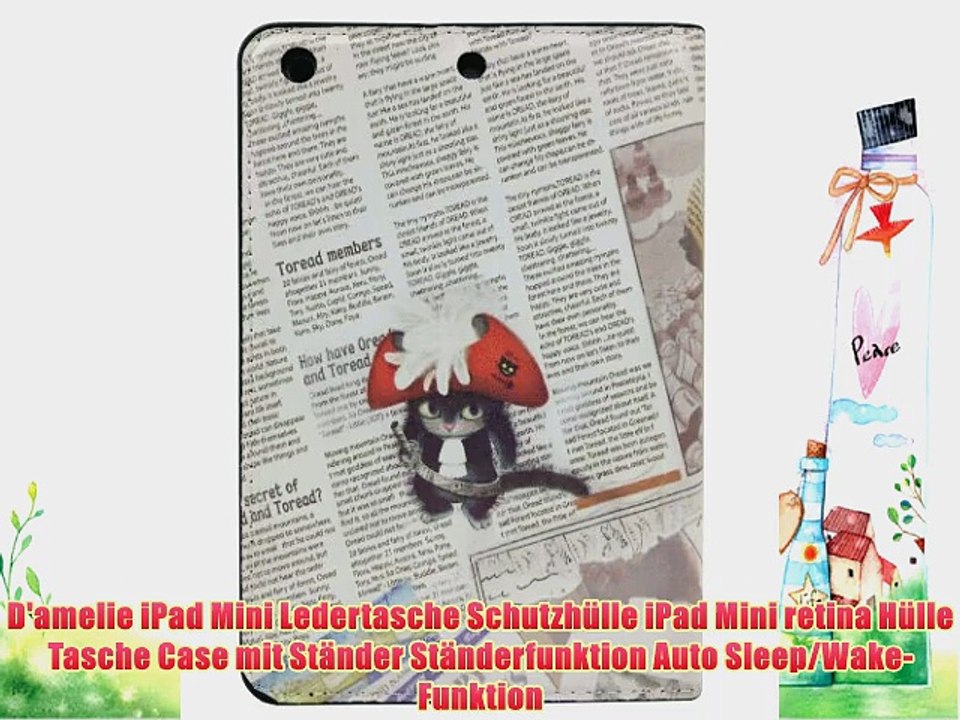 D'amelie iPad Mini Ledertasche Schutzh?lle iPad Mini retina H?lle Tasche Case mit St?nder St?nderfunktion