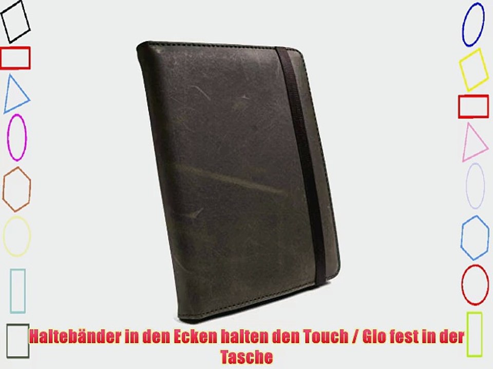Tuff-Luv Embrace Western Leather Collection Ledertasche f?r / Kobo Touch / Glo - Buch Stil
