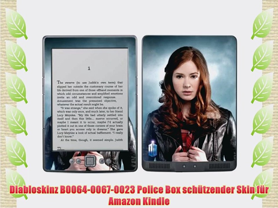 Diabloskinz B0064-0067-0023 Police Box sch?tzender Skin f?r Amazon Kindle