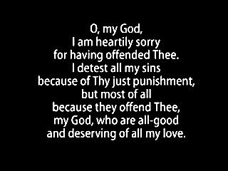 Act of Contrition Prayer