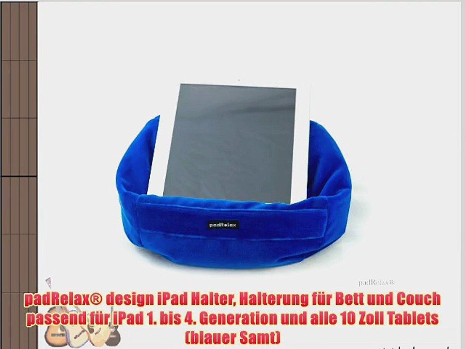 padRelax? design iPad Halter Halterung f?r Bett und Couch passend f?r iPad 1. bis 4. Generation