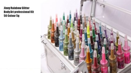 Jinny Rainbow Glitter Body Art professional Kit 50