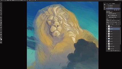 En mémoire du lion Cecil assassiné, il réalise un superbe portrait !