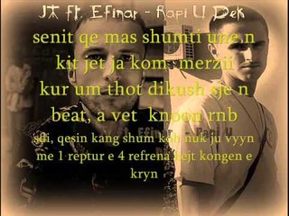 JT ft. Efinar - Rapi U Dek (OFFICIAL LYRICS VIDEO)