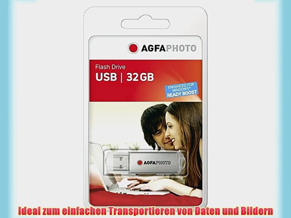 AgfaPhoto 32GB USB-Stick USB 2.0 silber