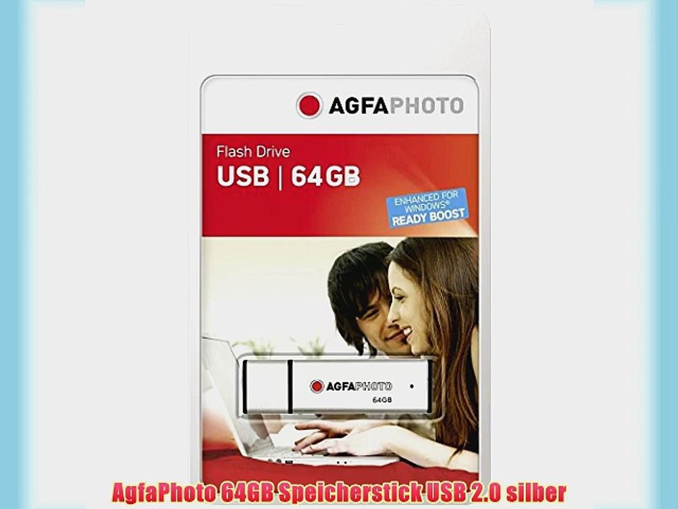 AgfaPhoto 64GB Speicherstick USB 2.0 silber