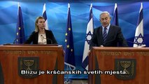 PM Netanyahu meets Federica Mogherini-Croatian