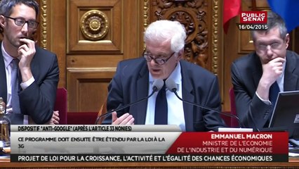 Projet de loi Macron sur la Croissance, l'activité et l'égalité des chances économiques - En séance