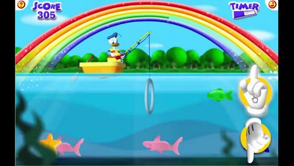 Disney Jr Mickey Mouse Clubhouse Donald's Gone Gooey Fishing Cartoon Animation Game Play W