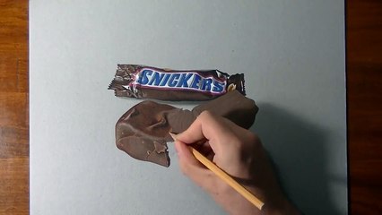 How I draw a Snickers bar