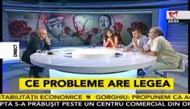 Dezbaterea legii anti-legionare la Realitatea cu Alex Cautis, Oana Stanciulescu, Ioan Rosca, Marius Oprea, Rares Bogda