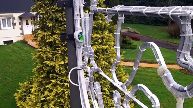 Les décorations de Noël du Comité des Fêtes de Lanhélin - Décembre 2012