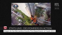 États-Unis : un pompier filme son intervention sur le toit d'une habitation en feu