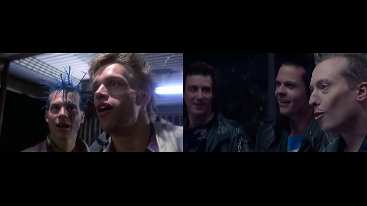 terminator (1984) vs. terminator genisys (2015)  "give me your clothes" comparing scenes
