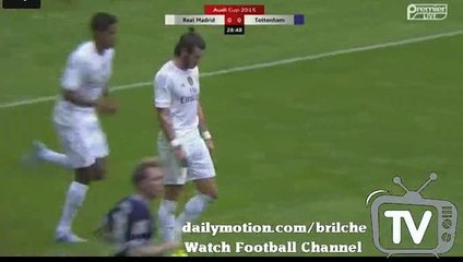 Bale Amazing goal  Real Madrid 2-0. Tottenham - Audi Cup 04.08.2015