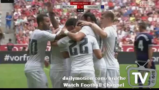 James Rodriguez Fantastic Header Goal - Real Madrid 1-0 Tottenham 04.08.2015