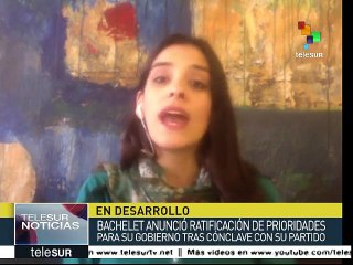 Chile: trabajadores exigen a Bachelet avances en reforma laboral