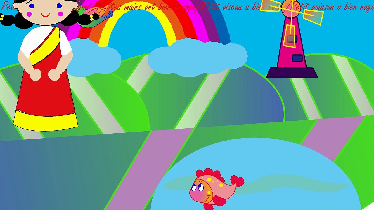 "Tourne, tourne, petit moulin"(Comptine pour bébés et petits enfants