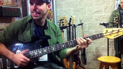 Miki Santamaria & 16 years old Marlon Lopez jamming at the Todobajos Bass Day 2013