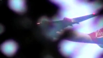 Footage Of UFO Passing Virgin Atlantic Plane