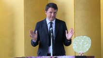 Giappone - Renzi interviene al Kyoto Museum of Traditional Crafts (04.08.15)