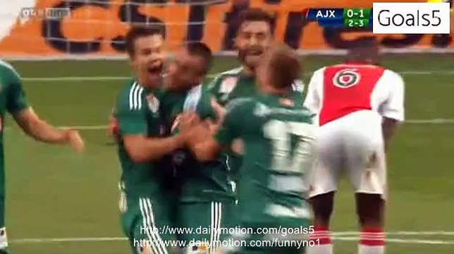 Louis Schaub Goal Ajax 0 - 2 Rapid Vienna Champions League 4-8-2015