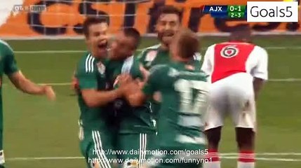Louis Schaub Goal Ajax 0 - 2 Rapid Vienna Champions League 4-8-2015