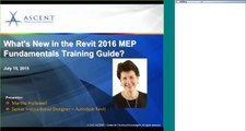 Overview of ASCENT’s Revit 2016 MEP Fundamentals Guide