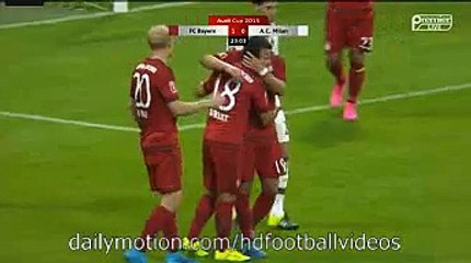 Juan Bernat Fantastic Goal FC Bayern Munchen 1-0 AC Milan (Audi Cup 2015) HD