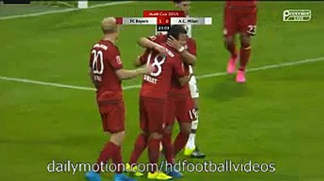 Juan Bernat Fantastic Goal FC Bayern Munchen 1-0 AC Milan (Audi Cup 2015) HD