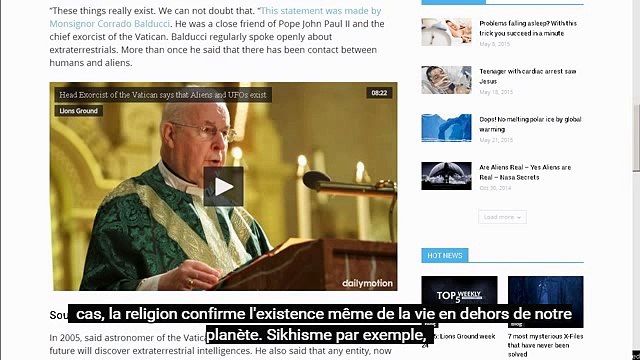 Corrado Balducci affirme que les étrangers et les ovnis existent