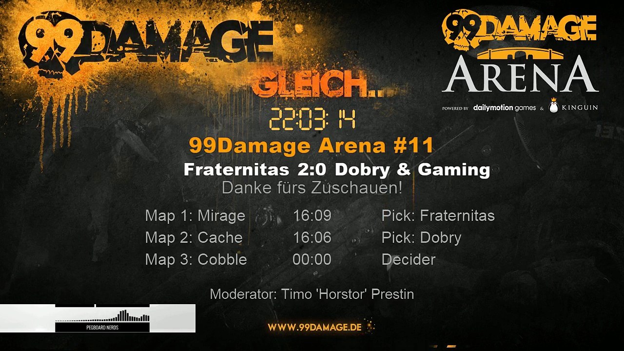 99DAMAGE Arena #11 mit Horstor - German Stream (REPLAY) (2015-08-04 22:01:05 - 2015-08-04 22:07:01)