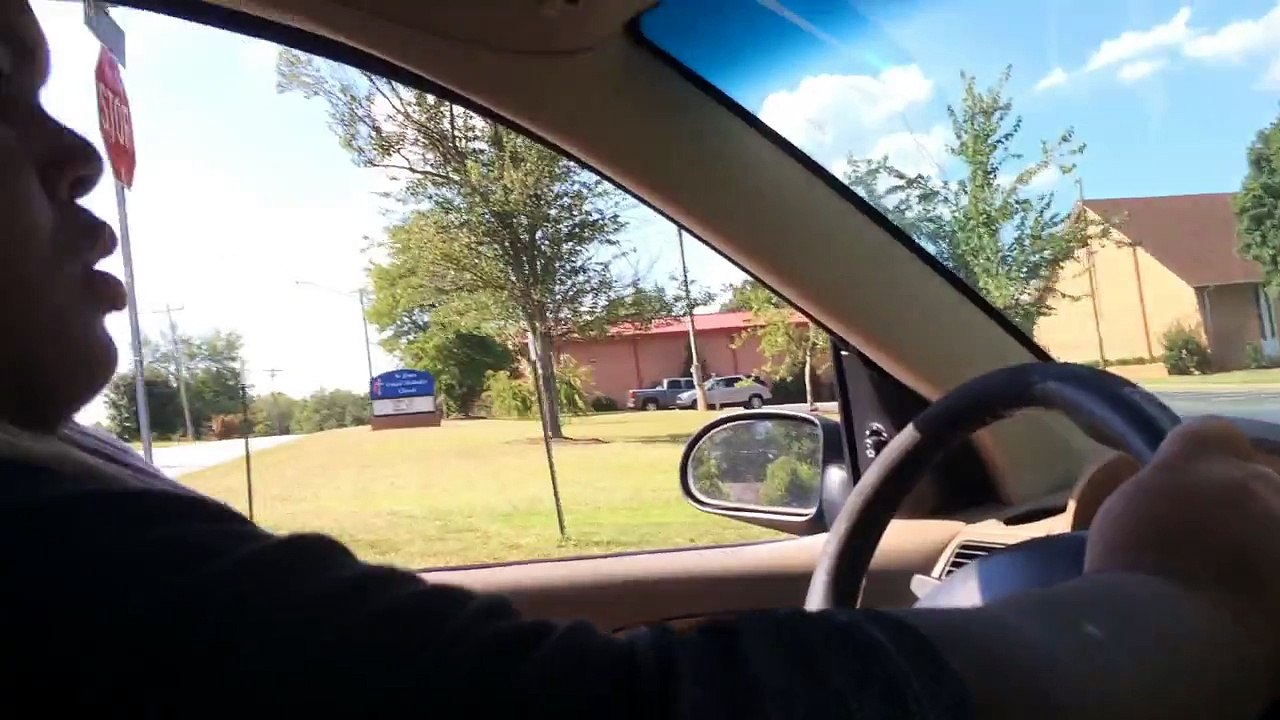 Fred riding around